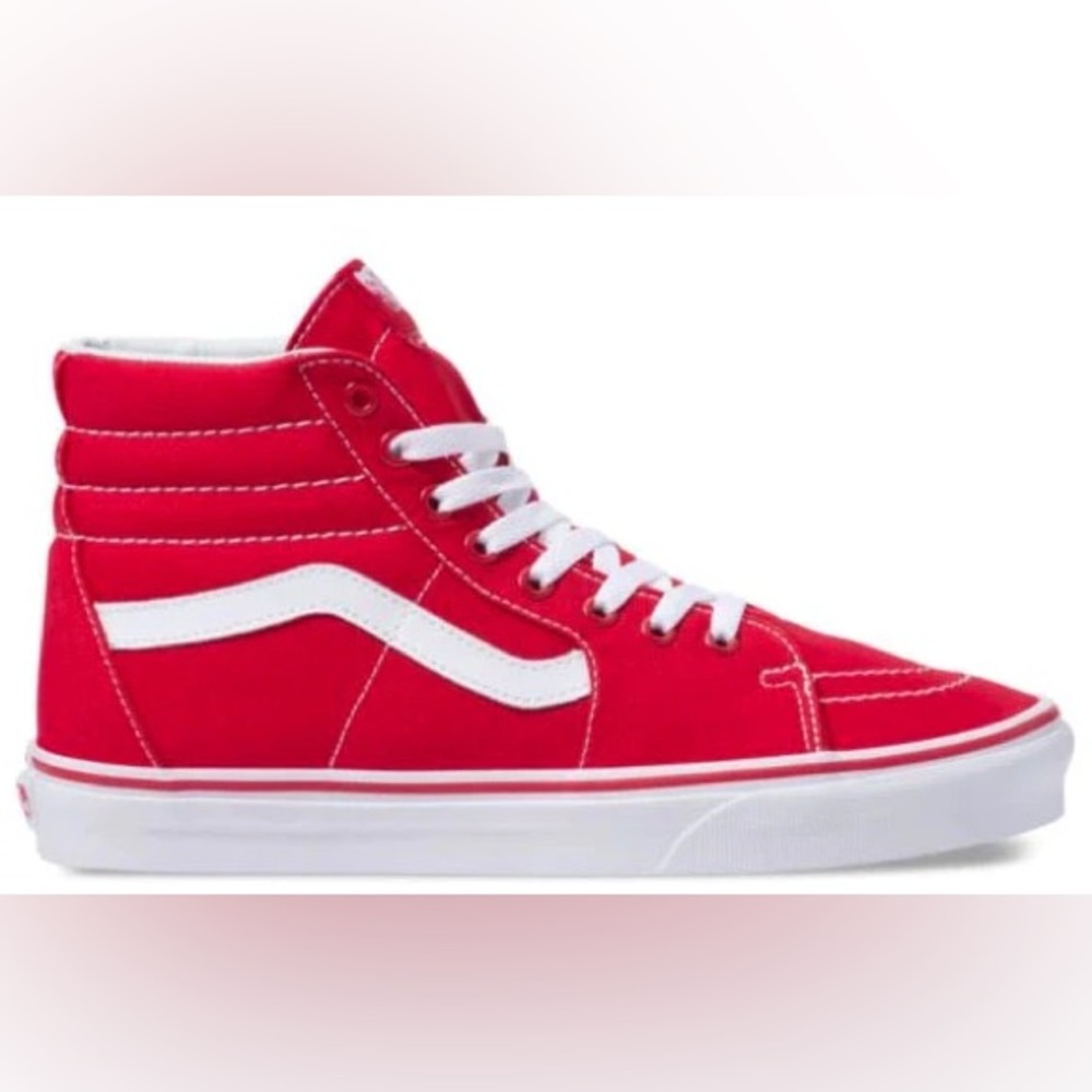 Vans Women High-Top Sk8-Hi Racing Red Shoes
